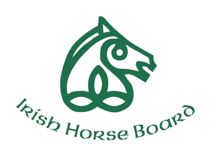 Green horse head logo with 'Irish Horse Board' in curved text.